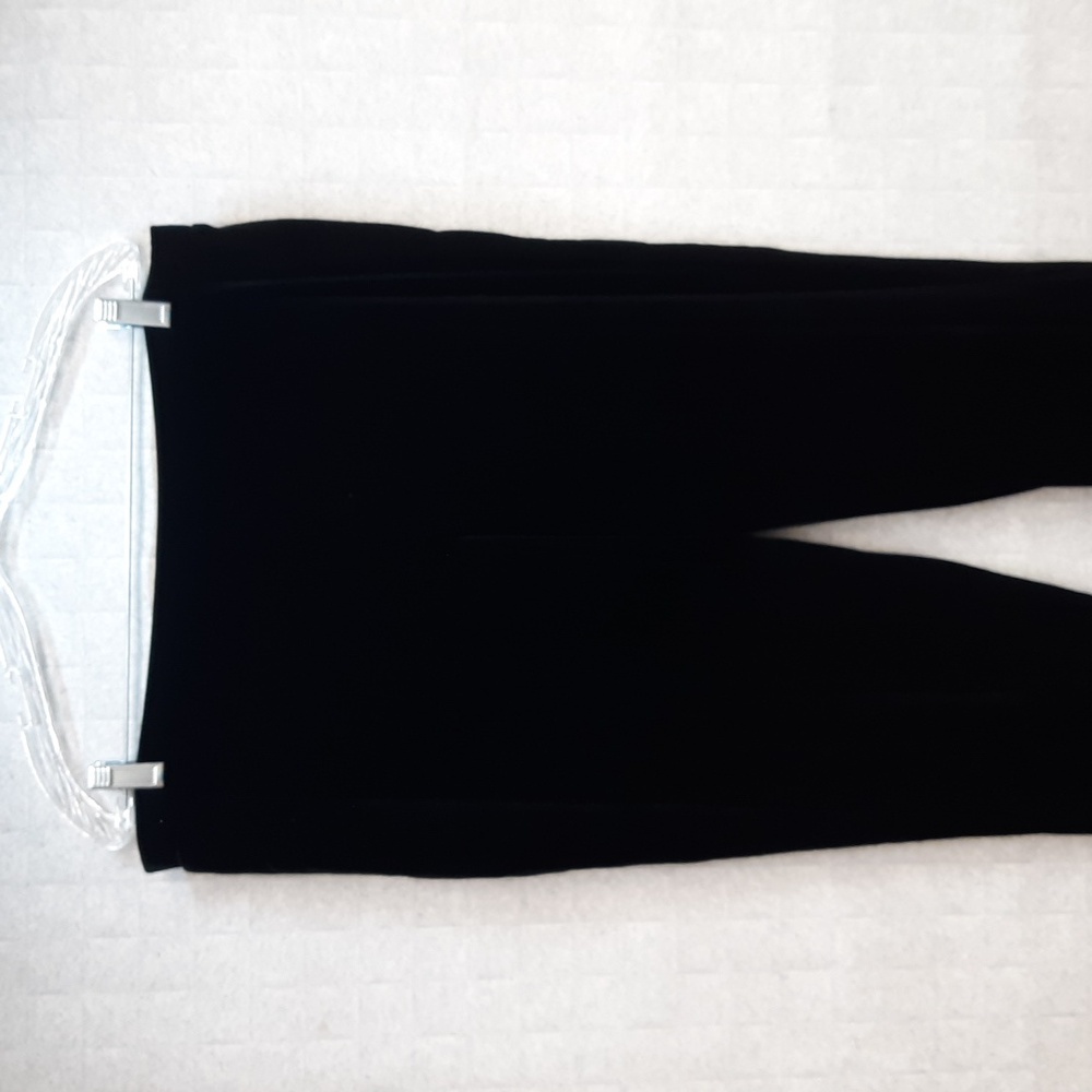 Susan Graver Black Velvet Pull On Pants